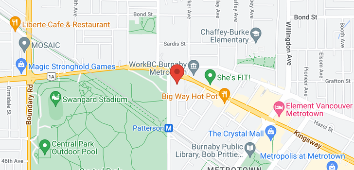 map of 1402 5790 PATTERSON AVENUE